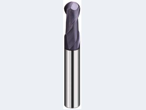 Very fine particle ball end mill